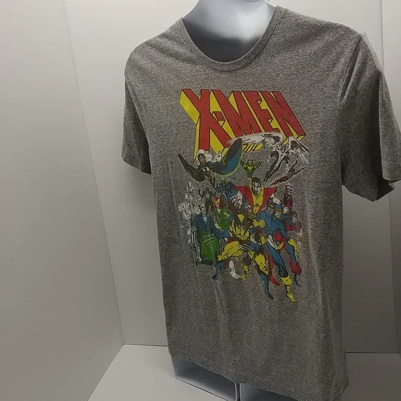 Marvel men's short sleeve X-Men t-shirt large gray graphic - Picture 3 of 12
